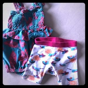 Tea collection Two Pieces Romper and shorts